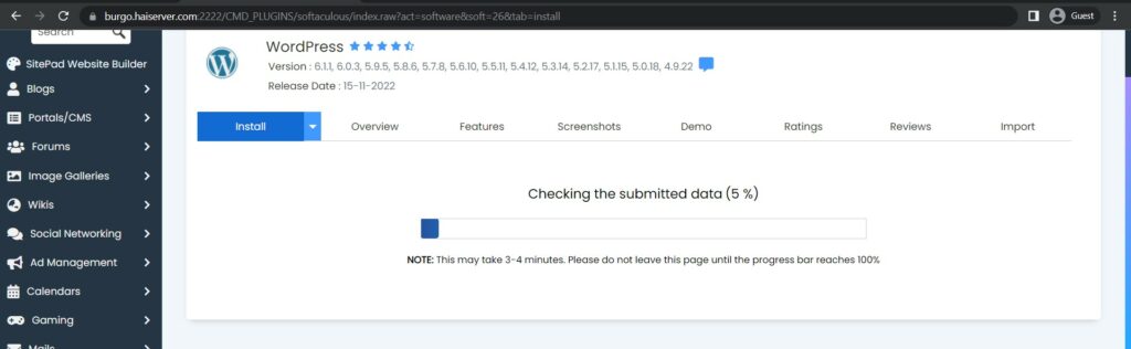 Langkah Install WordPress