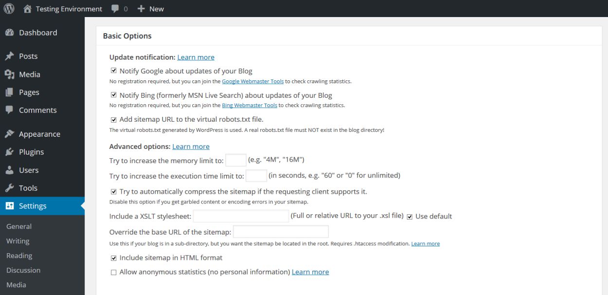 Cara Setting Plugin Google XML Sitemaps Generator