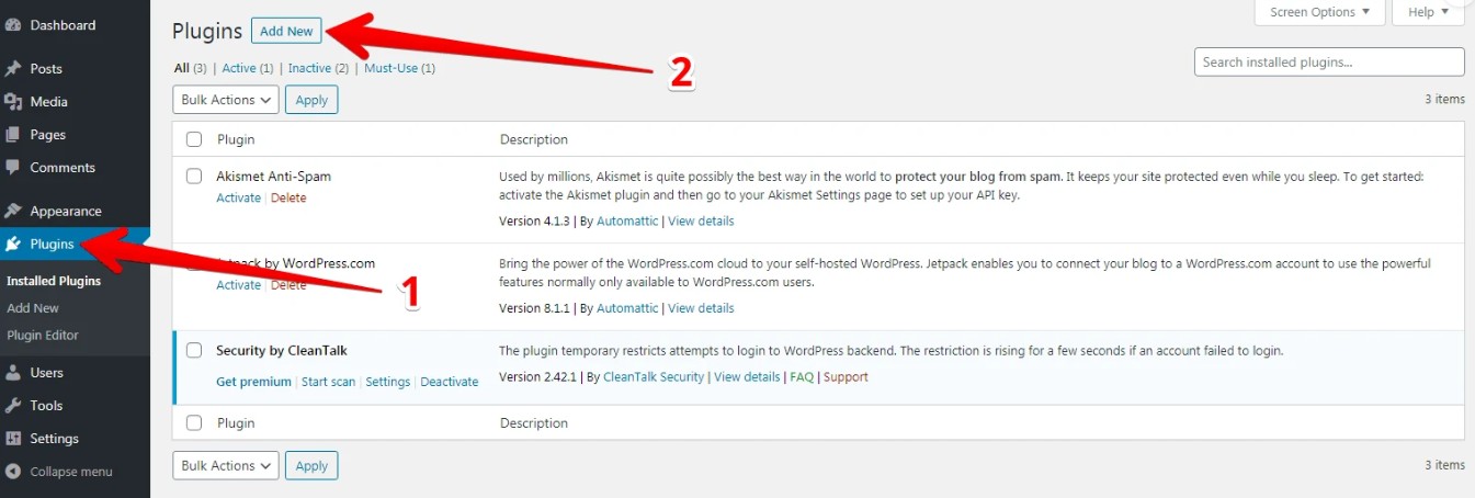 Cara Install Plugin Anti-Spam by CleanTalk