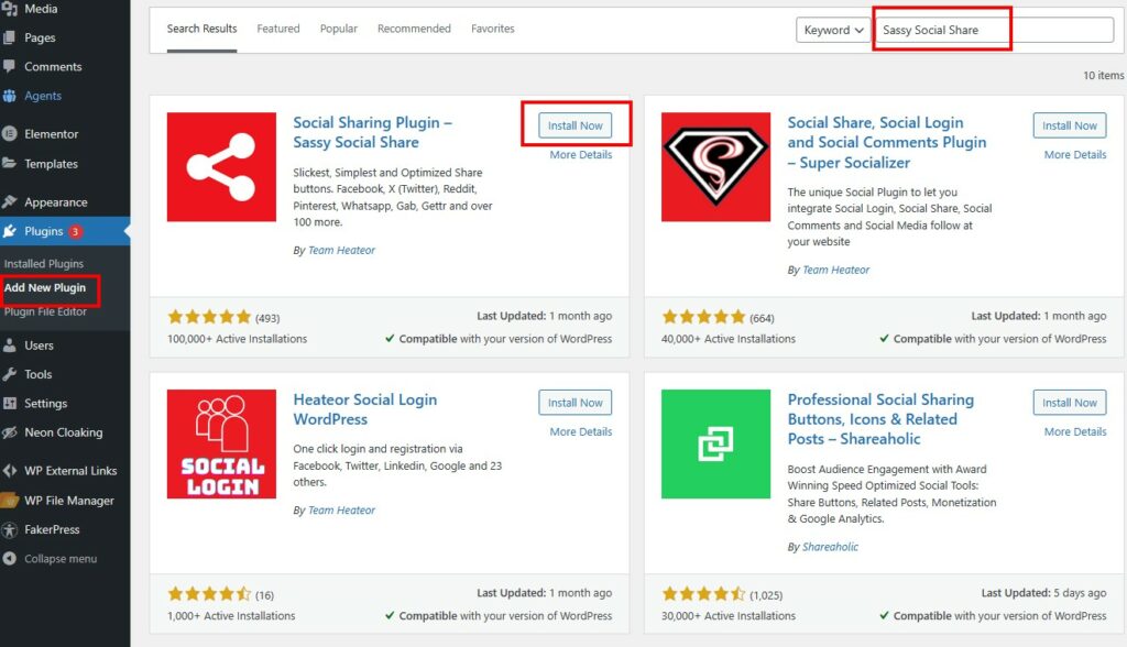 Cara Install dan Setting Plugin Sassy Social Share - Blog Hostingan